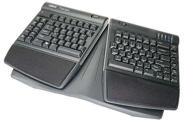 Kinesis Freestyle keyboard with Incline Kit