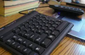 The Best Ergonomic Keyboard in the World - Kinesis Freestyle keyboard with V3 kit on desk