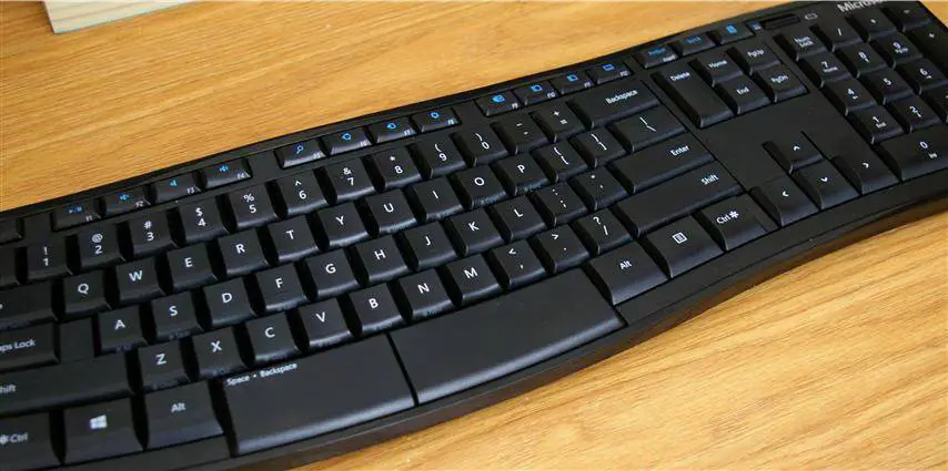 Microsoft Sculpt keyboard without palm rest