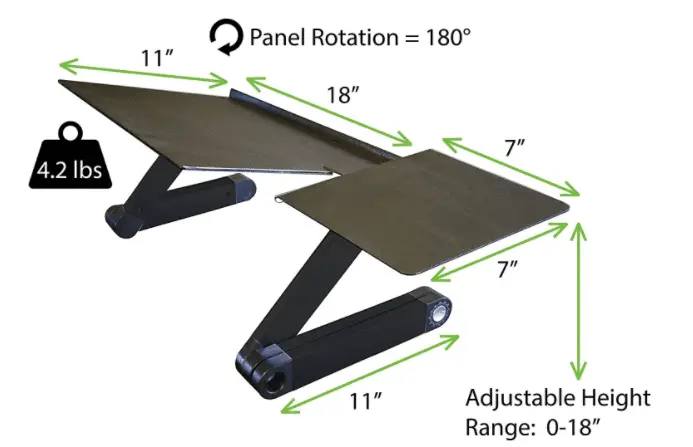 Adjustable Height & Angle Ergonomic Standing Computer Keyboard Stand 1