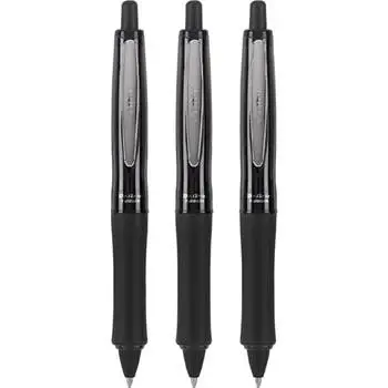 PILOT Dr. Grip FullBlack Refillable & Retractable Ballpoint Pen - Ergonomic Pen Design